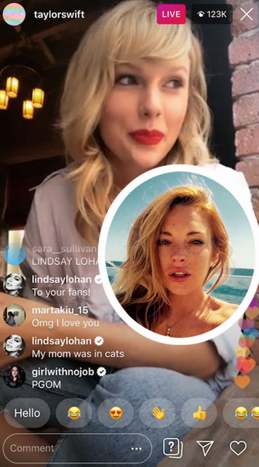 Lindsay Lohan Leaves Random Comments On Taylor Swifts Instagram