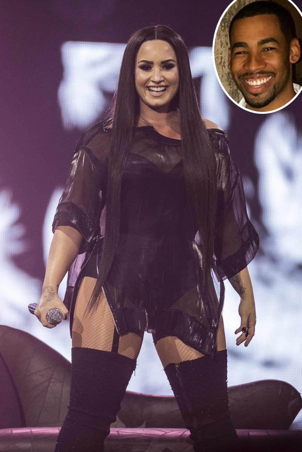Demi Lovato is crushing on Mike Johnson