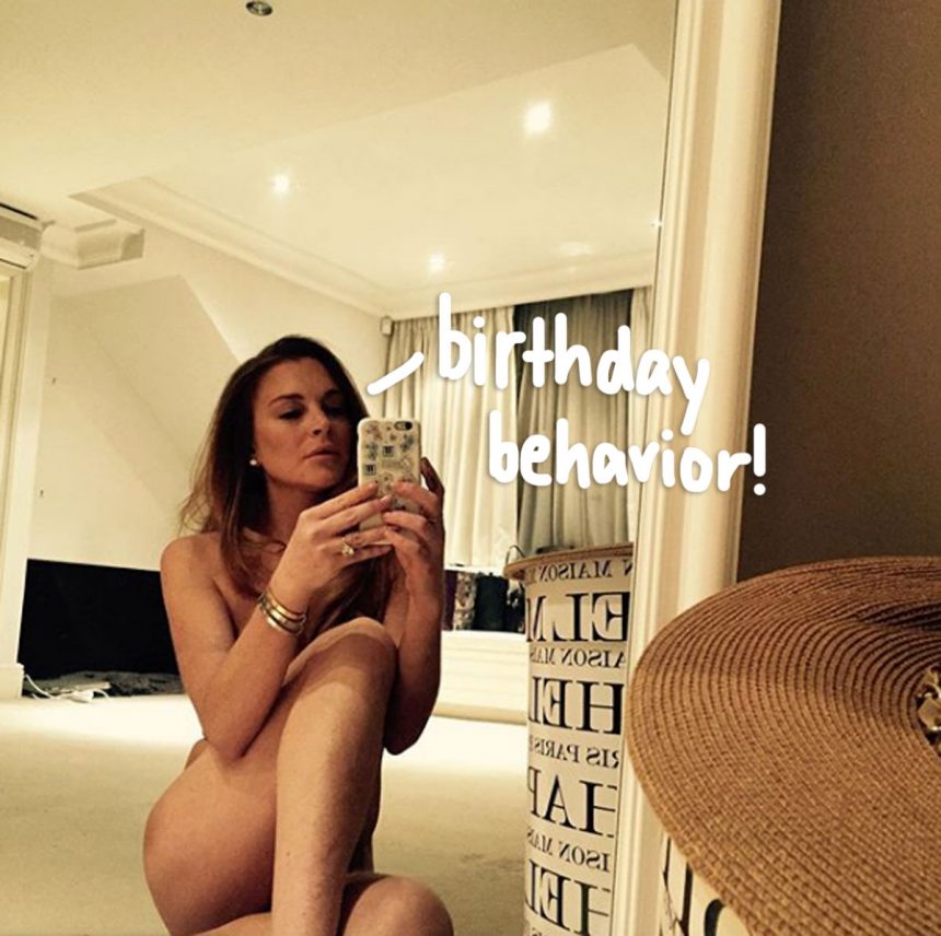 860px x 856px - Lindsay Lohan Celebrates Turning 33 With A Sexy Selfie In ...