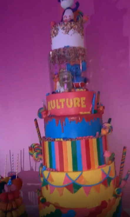 kulture's first birthday party cake