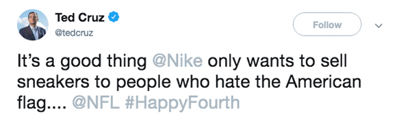 Ted Cruz responds to Nike flag controversy