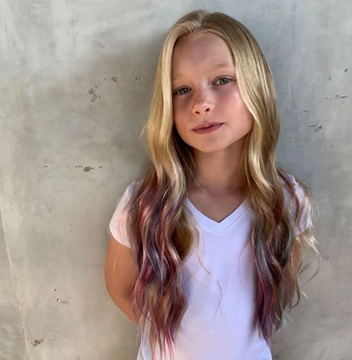 Jessica Simpson's daughter gets her hair dyed