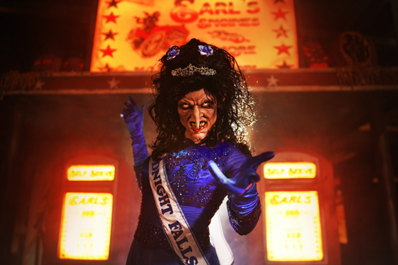 Miss Midnight Falls of LA's Haunted Hayride