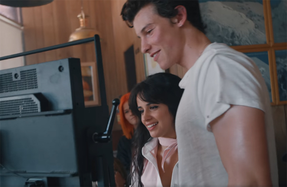 Shawn Mendes and Camila Cabello behind the scenes