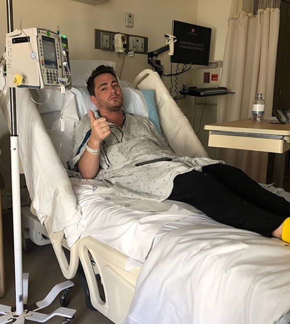 Colton Haynes was hospitalized last year.