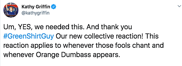 Green Shirt Guy wins Twitter's heart