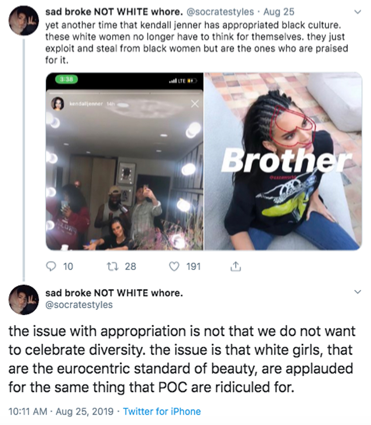 Kendall Jenner hair reaction Twitter