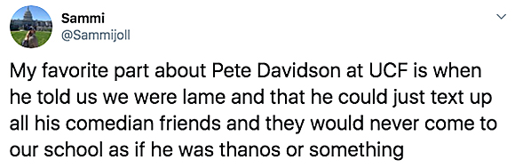 UCF reacts to Pete Davidson's uncomfortable performance.