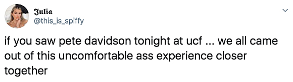 UCF reacts to Pete Davidson's uncomfortable performance.