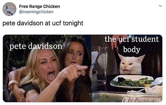 UCF reacts to Pete Davidson's uncomfortable performance.