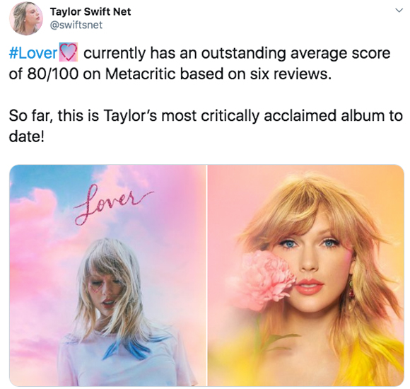 Fans react to Taylor Swift's Lover album