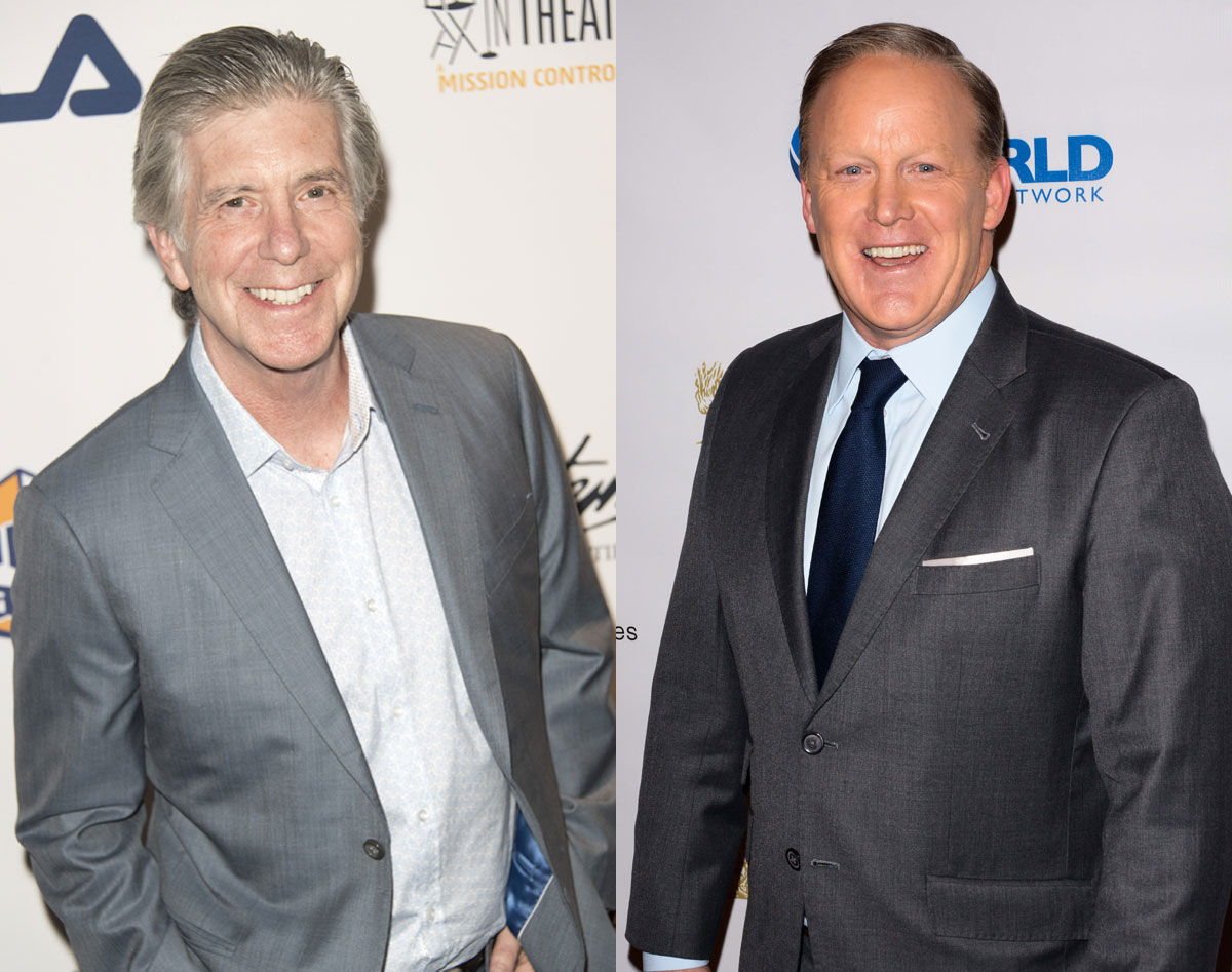 Tom Bergeron seemingly shades Sean Spicer!
