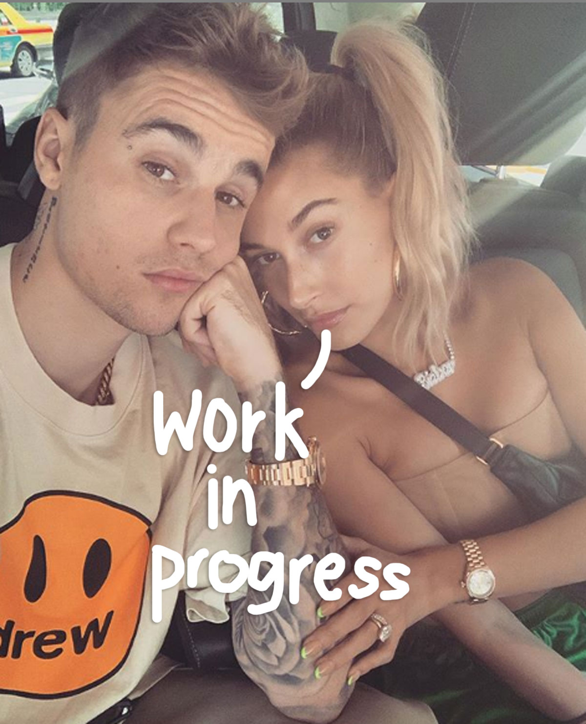 Hailey and Justin Bieber.