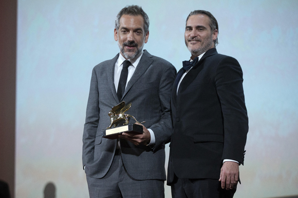 Joaquin Phoenix and director Todd Phillips at the Venice International Film Festival
