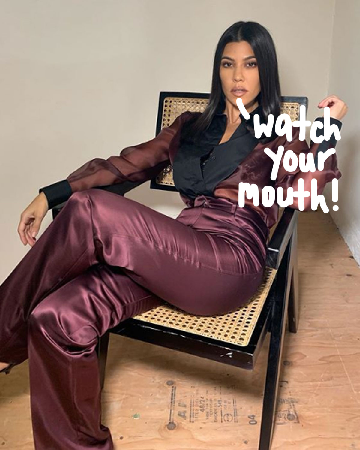 Kourtney Kardashian claps back at a fan on Instagram.