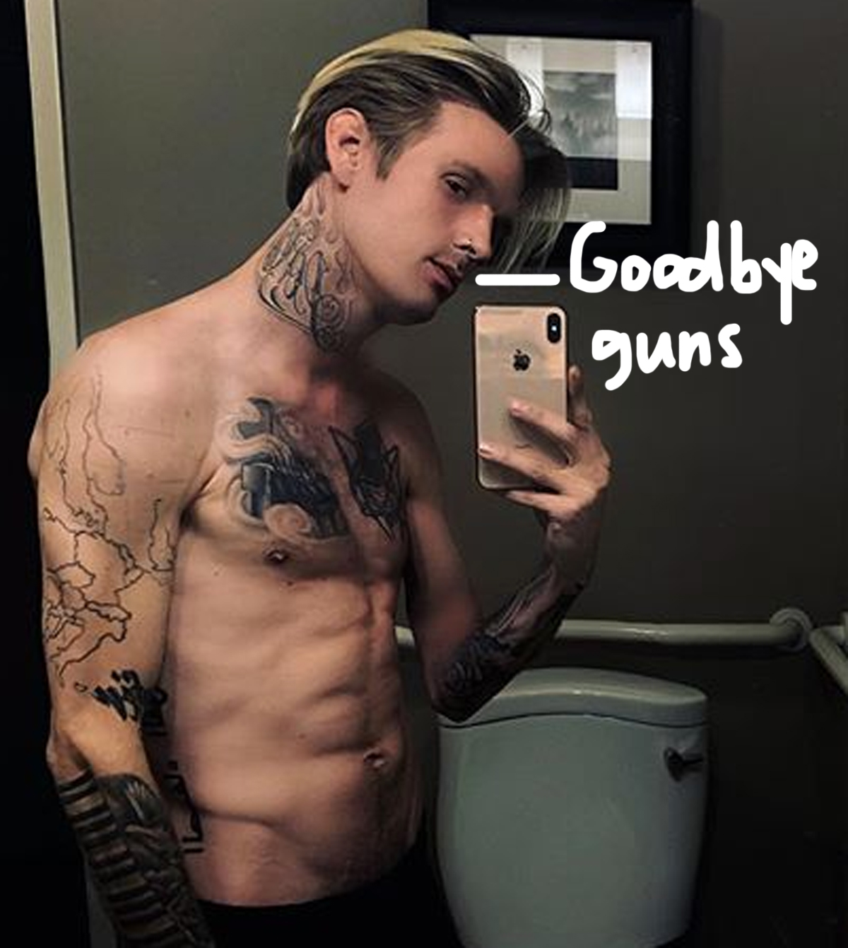 Aaron Carter sells his guns.