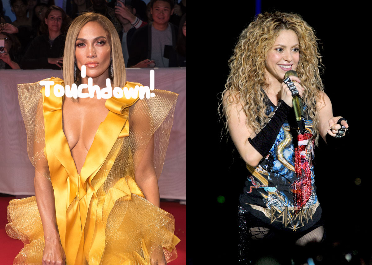 Jennifer Lopez and Shakira at the Super Bowl!