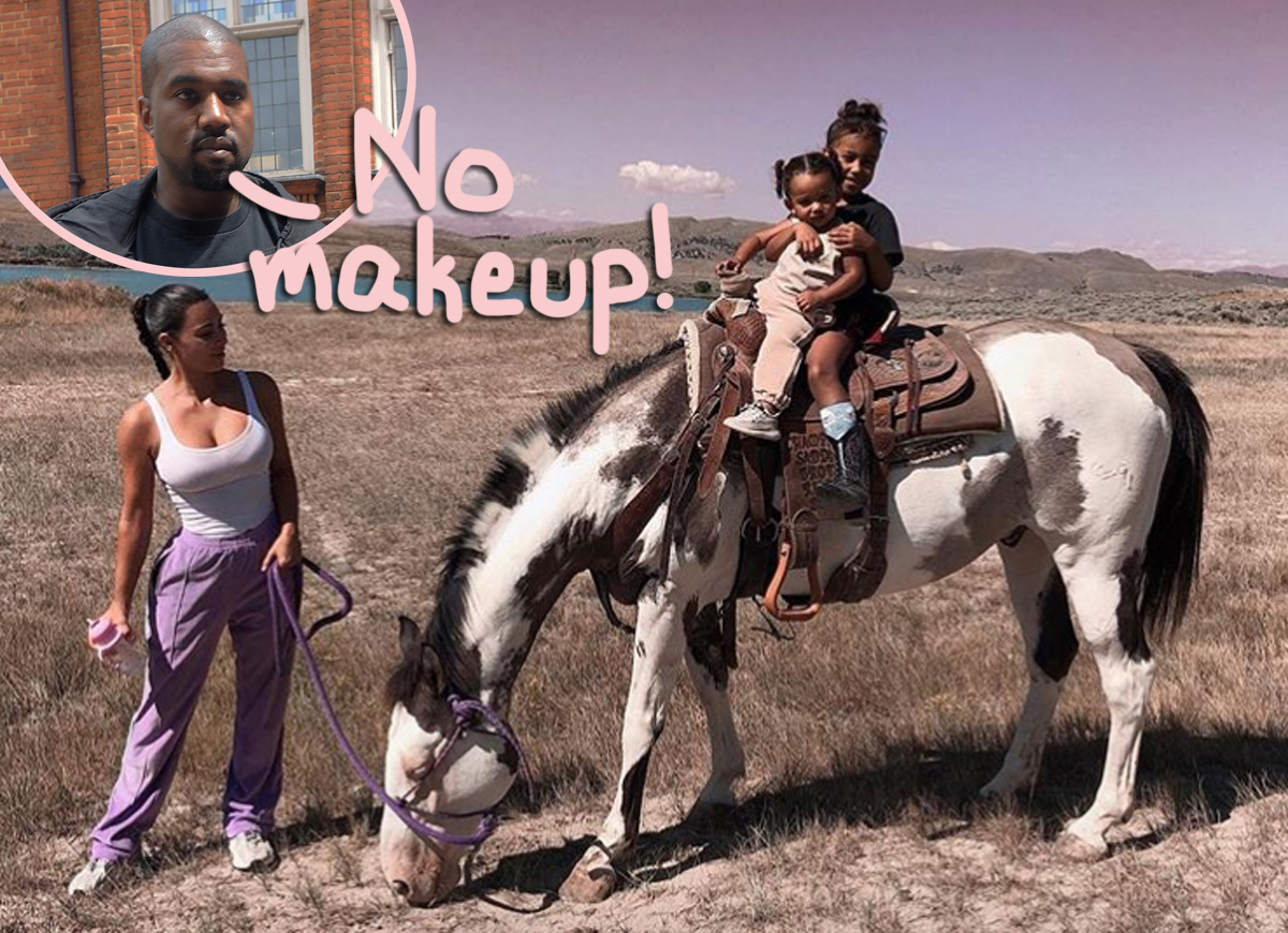 Kanye West Kim Kardashian makeup Wyoming