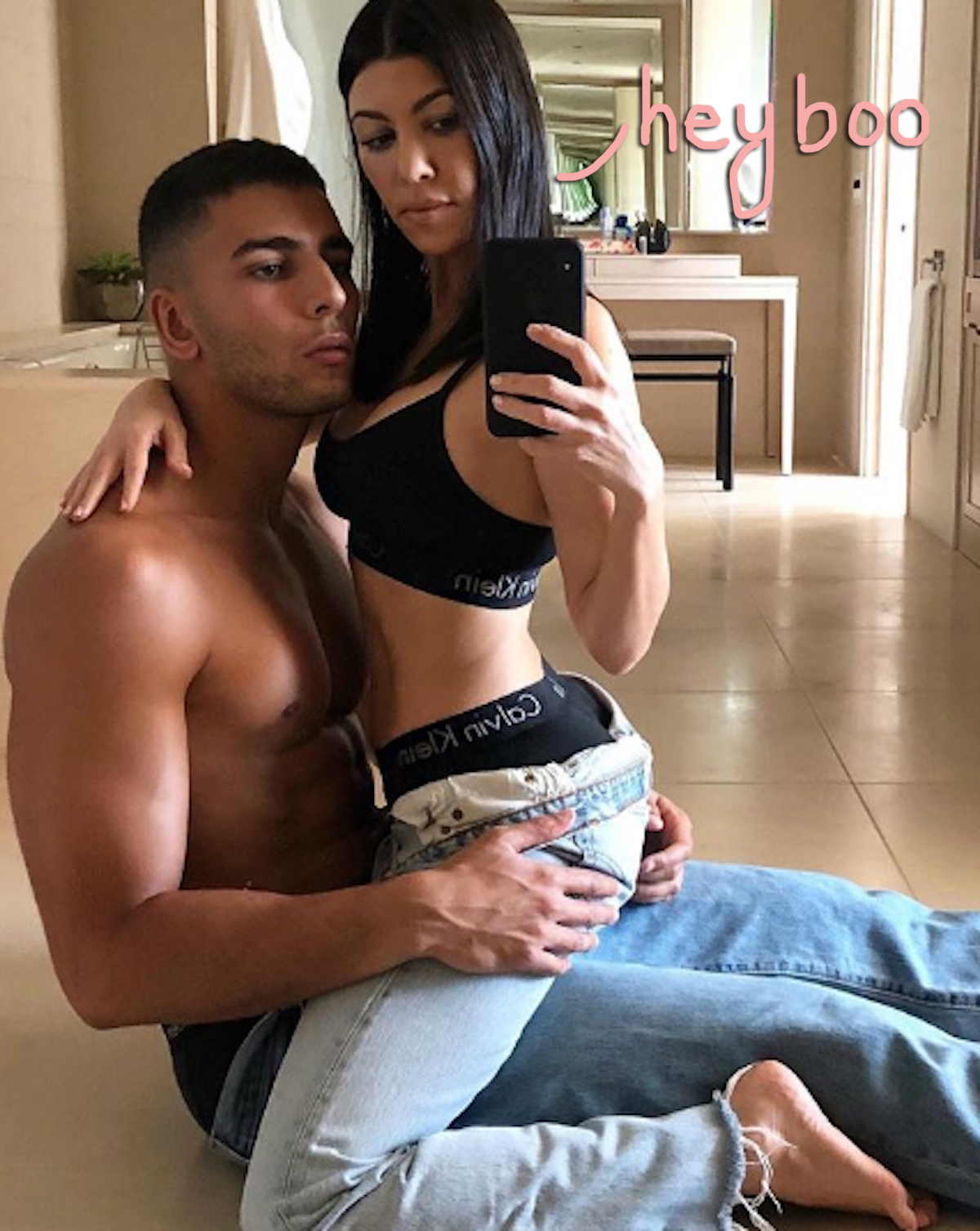 kourtney kardashiana and younes hang out in los angeles
