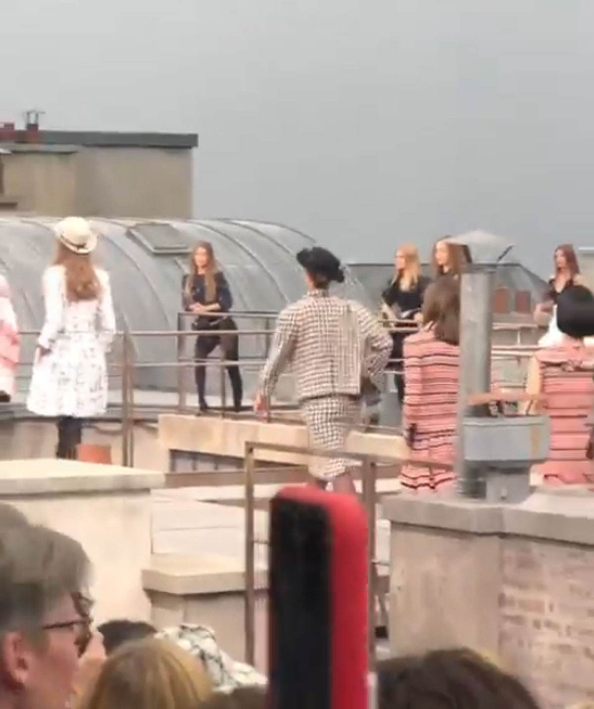 Gigi Hadid just confronted a prankster who ran onto Chanel's