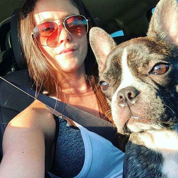 Jenelle Evans and late dog Nugget