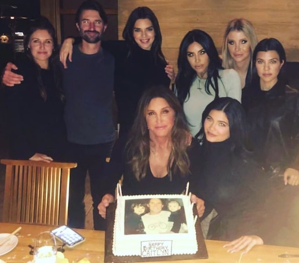 caitlyn jenner birthday group shot