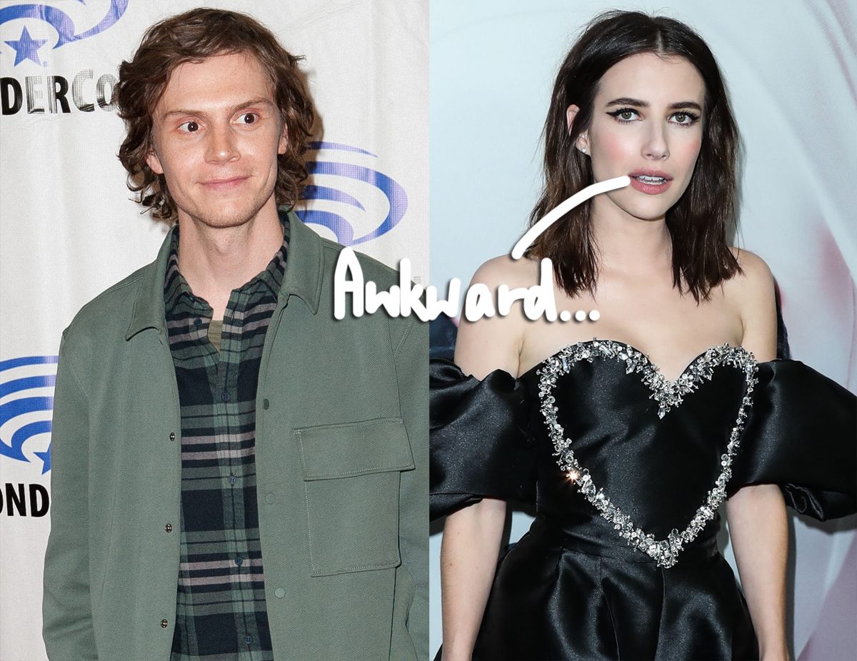 Exes Emma Roberts Evan Peters Totally Ignored Each Other At The