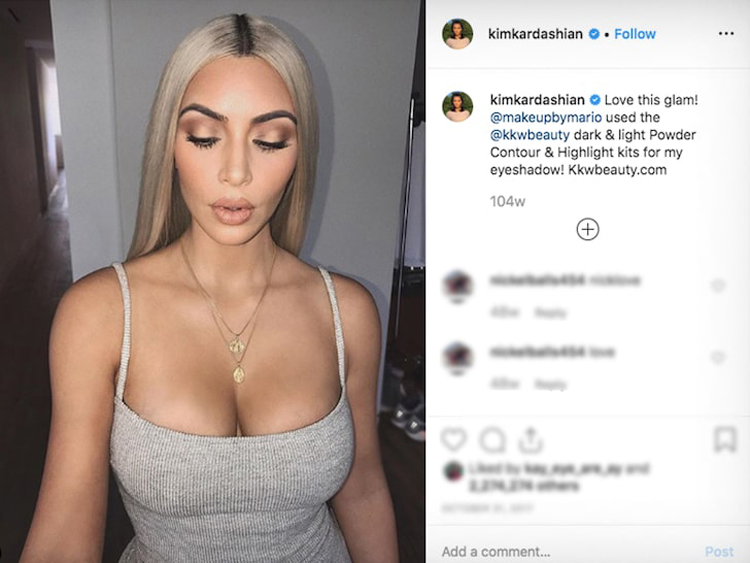 Kim Kardashian West stolen photo iHandy makeup app