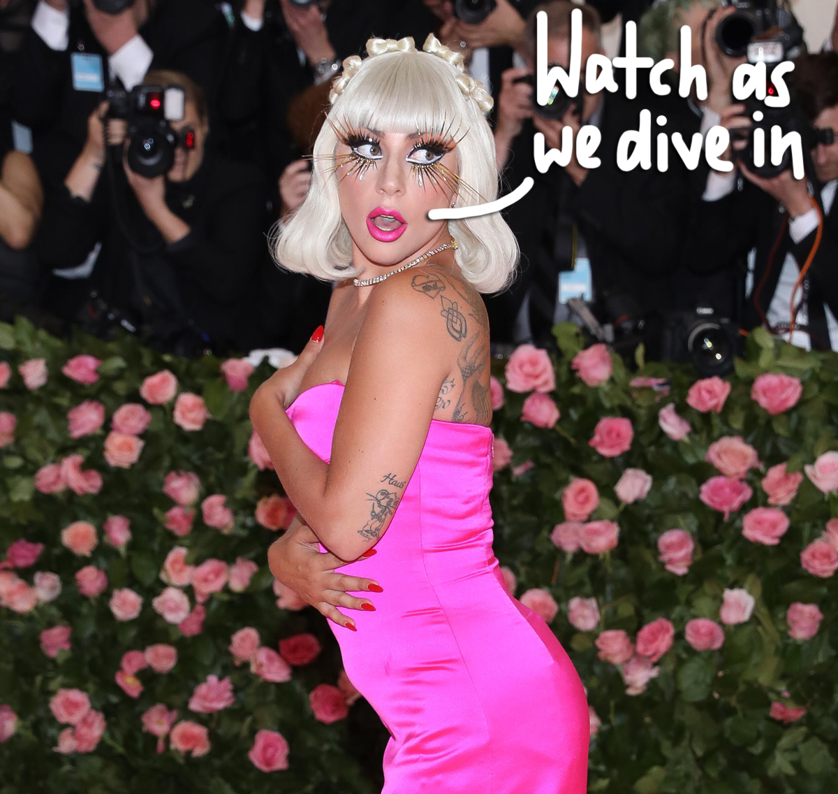 Lady Gaga falls off stage