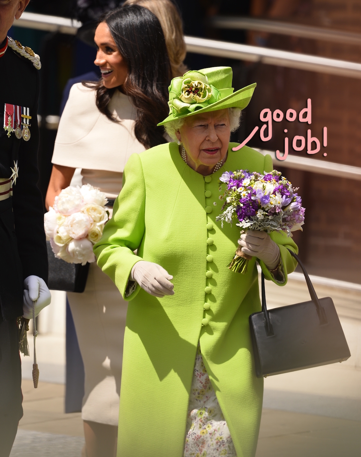 meghan markle queen elizabeth impressed