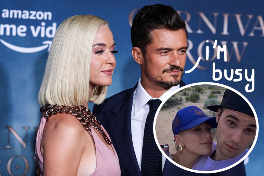 Orlando Bloom Seemingly Skips Out On Justin Hailey