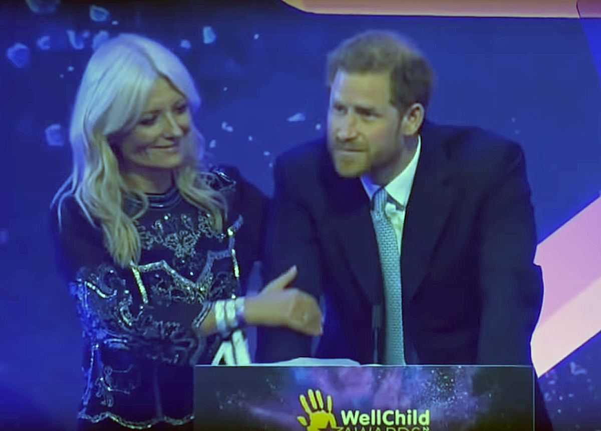 Prince Harry moves himself to tears.