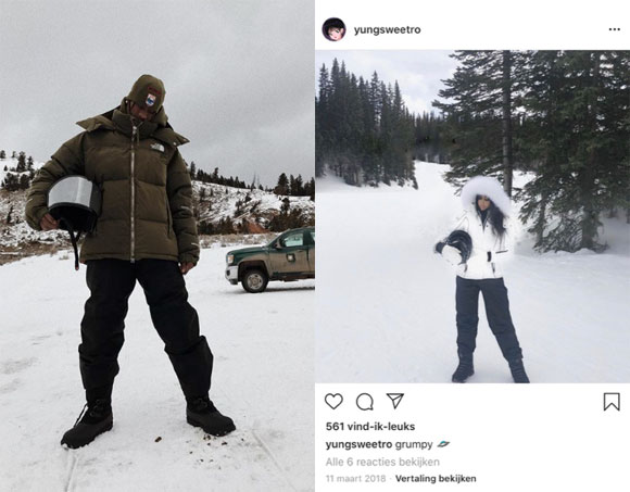 Did Travis Scott and his alleged side chick go skiing together in 2018??