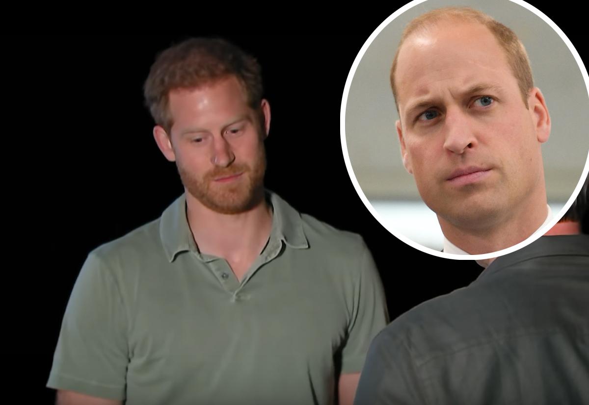 Brinces William and Harry have bad days.