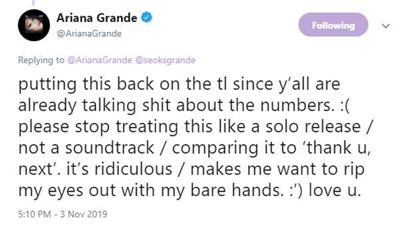 Ariana Grande Twitter Charlies Angels Soundtrack