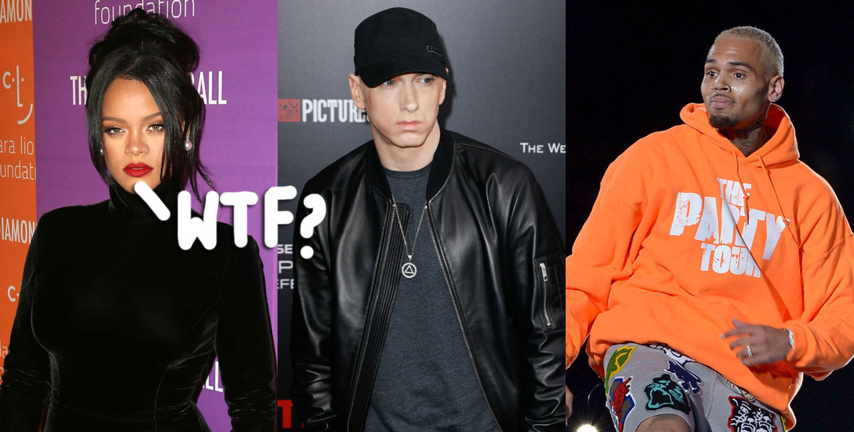 Eminem Caught Siding With Chris Brown Over Rihanna Assault On Alleged Diss Track From 2009
