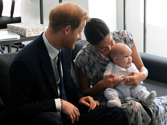 Prince Harry and Meghan Markle with baby Archie