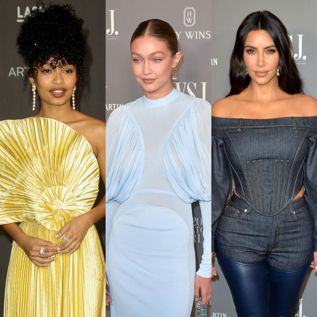Yara Shahidi Gigi Hadid and Kim Kardashian lead the best dressed celebs