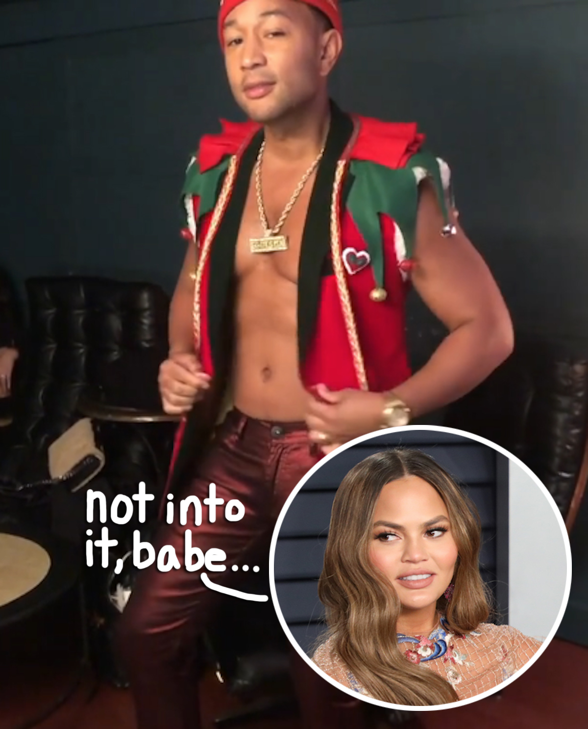 chrissy teigen john legend elf dance