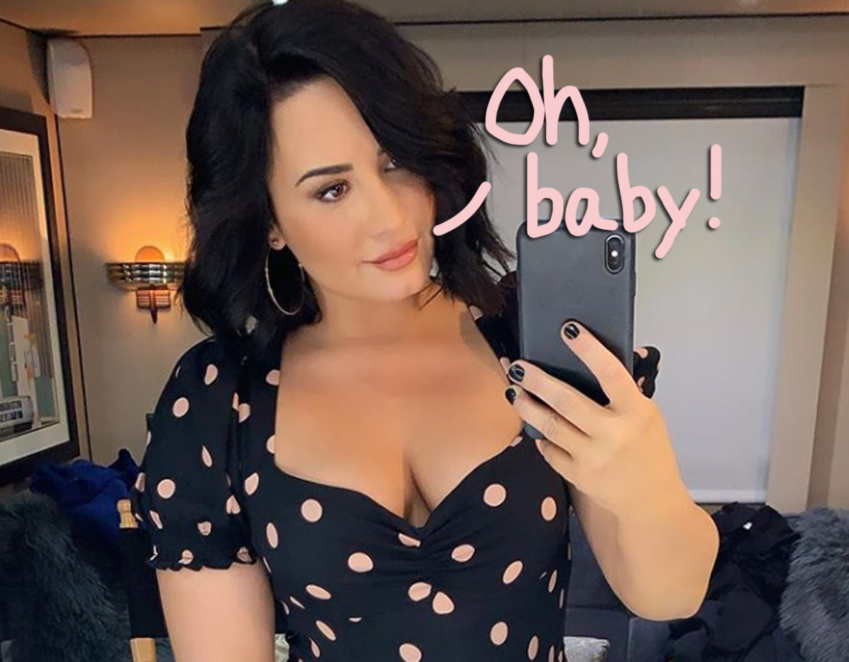 Demi Lovato baby bump Will and Grace
