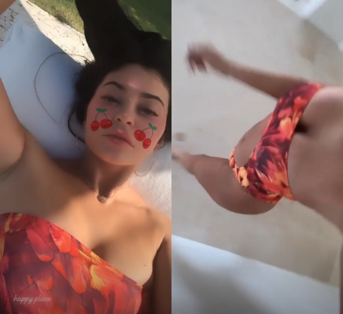 1200px x 1100px - Kylie Jenner Flaunts Beach Bod On Vacation In Her 'Happy ...