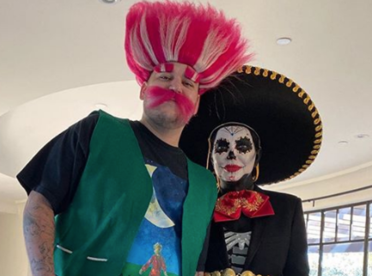 Rob Kardashian Halloween photo weight loss