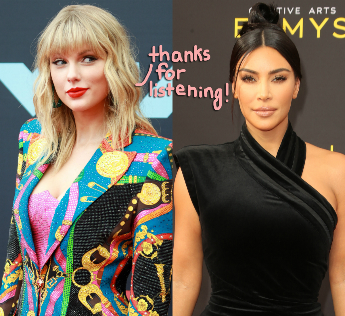 kim kardashian listens to lover by taylor swift