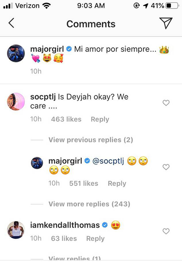 Tiny reacts to Deyjah's drama