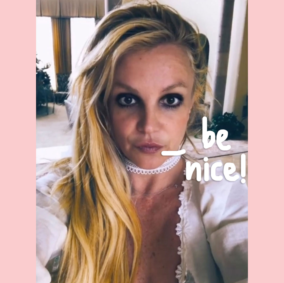 Britney Spears asks her fans to stop saying mean things online.