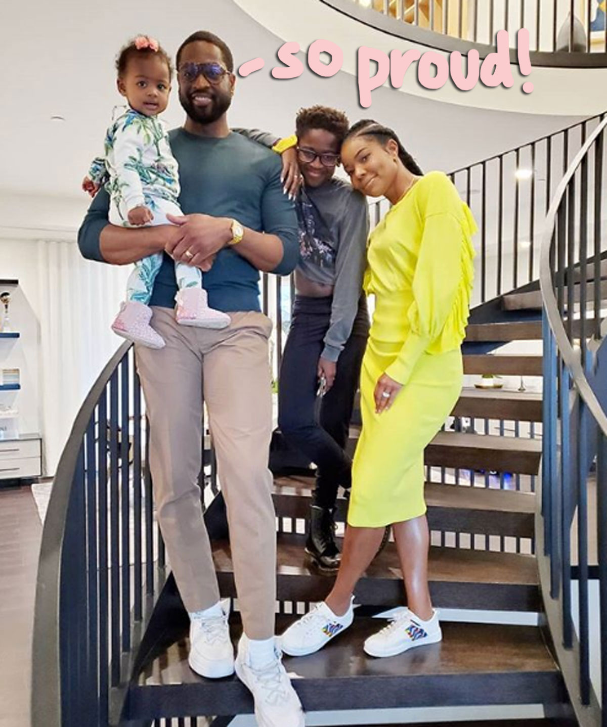Dwyane Wade responds to critics over son's fashion choices.