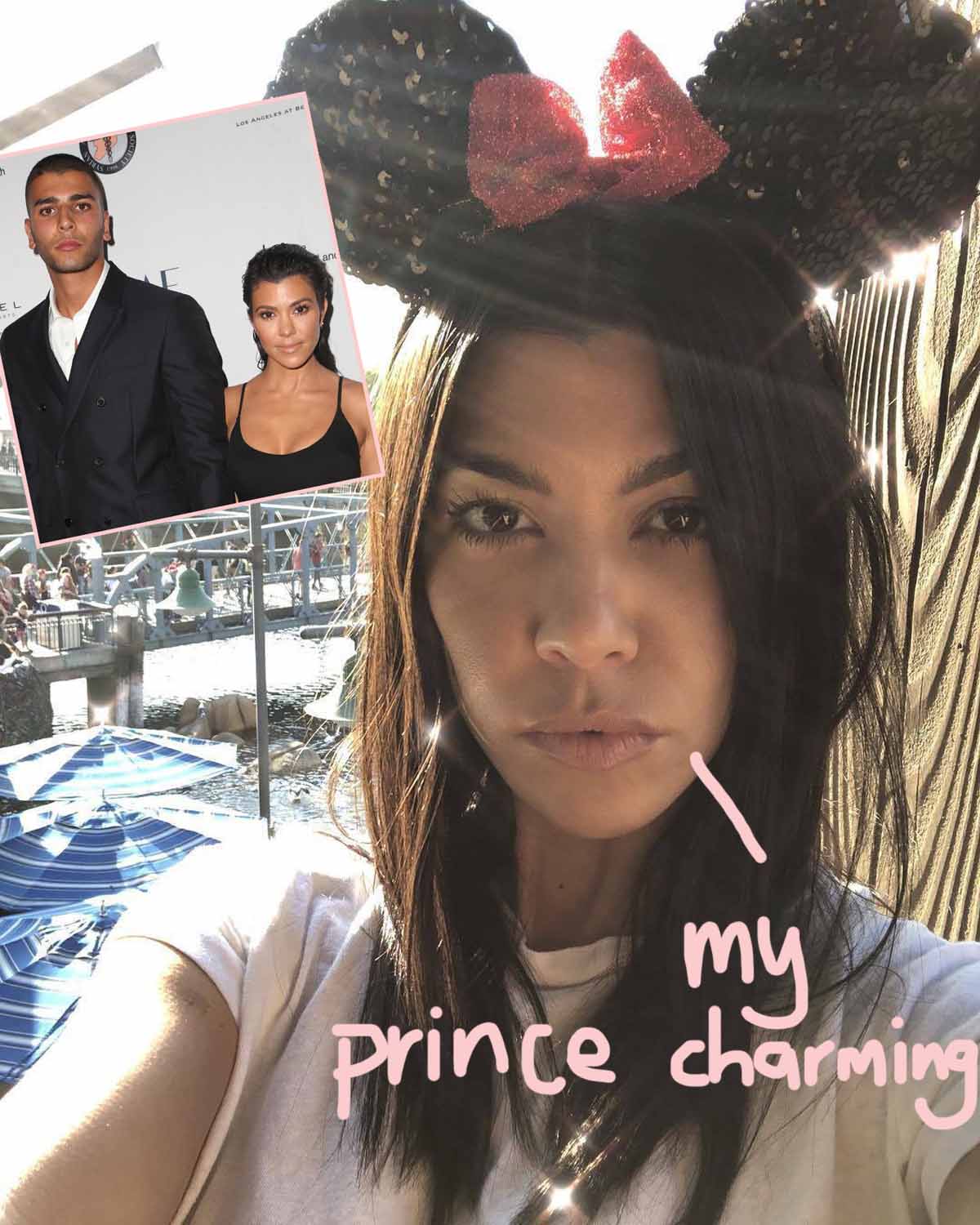 Kourney Kardashian and Younes Benjima show PDA at Disneyland