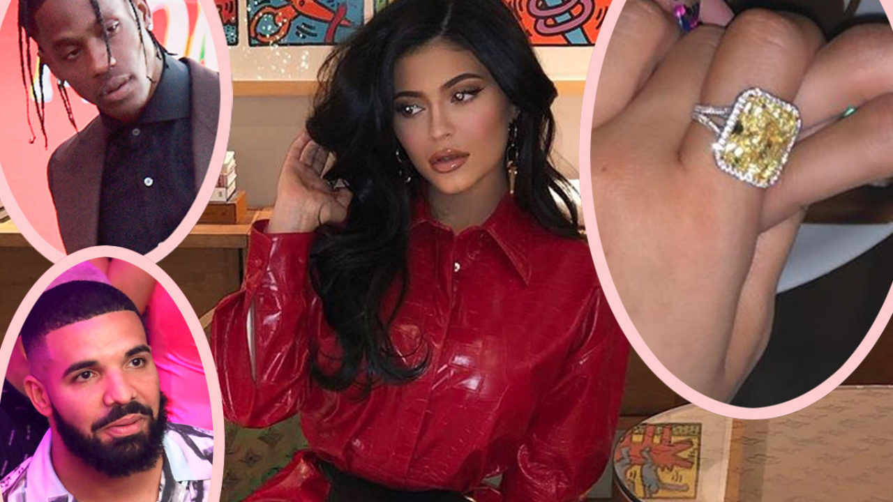 Kylie Jenner Wears Ring with Travis Scott's Initials on That Finger