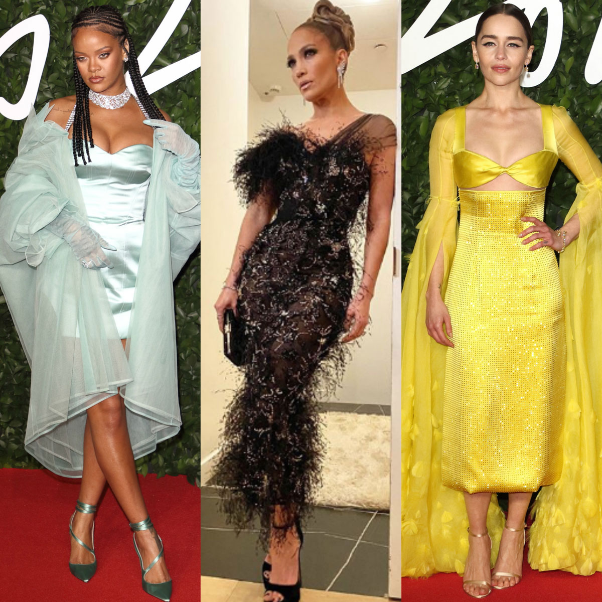 Rihanna Jennifer Lopez and Emilia Clarke stand out as best dressed this week