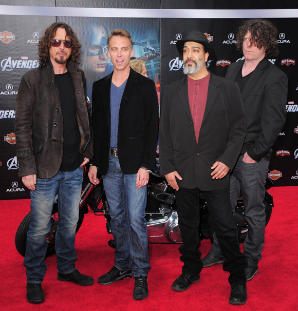 Soundgarden getting along at the 2012 premiere of The Avengers